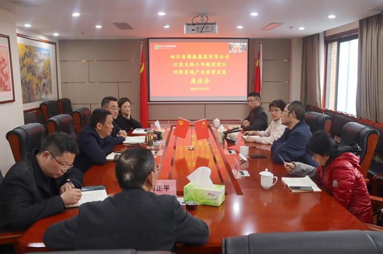 集團公司召開與四川農業(yè)大學趙小玲教授團隊舊院黑雞產業(yè)經(jīng)營發(fā)展座談會